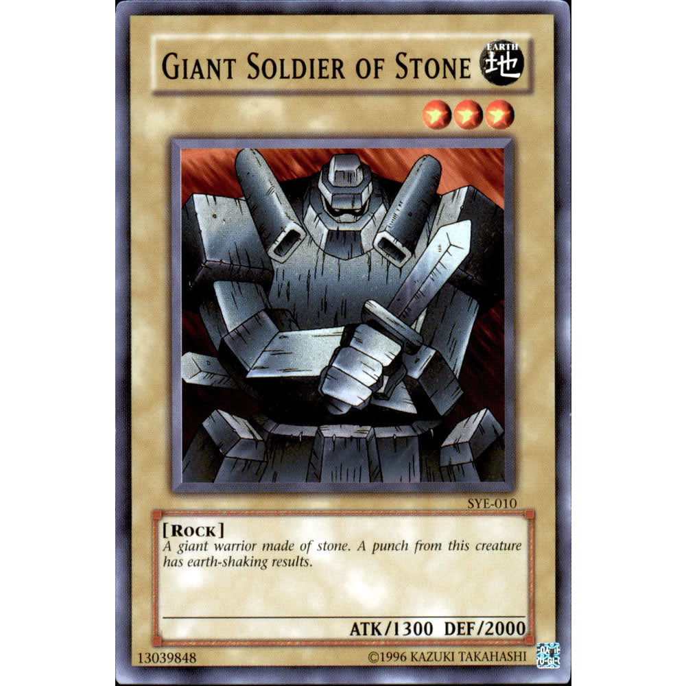 Giant Soldier of Stone SYE-010 Yu-Gi-Oh! Card from the Yugi Evolution Set