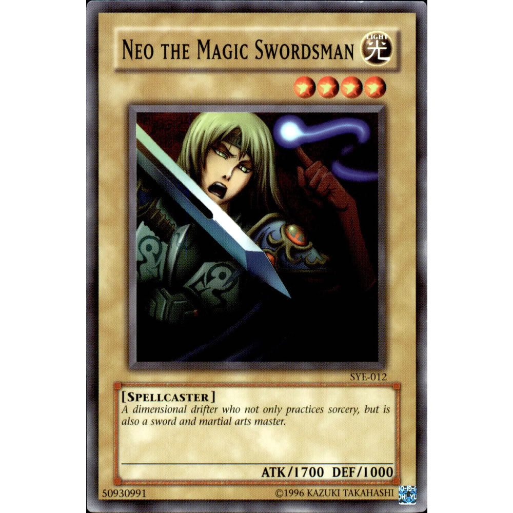 Neo the Magic Swordsman SYE-012 Yu-Gi-Oh! Card from the Yugi Evolution Set
