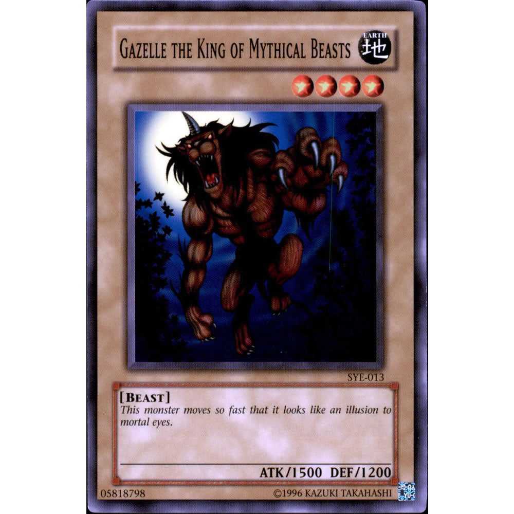Gazelle the King of Mythical Beasts SYE-013 Yu-Gi-Oh! Card from the Yugi Evolution Set
