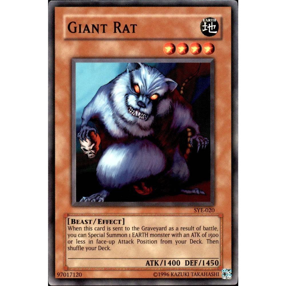 Giant Rat SYE-020 Yu-Gi-Oh! Card from the Yugi Evolution Set