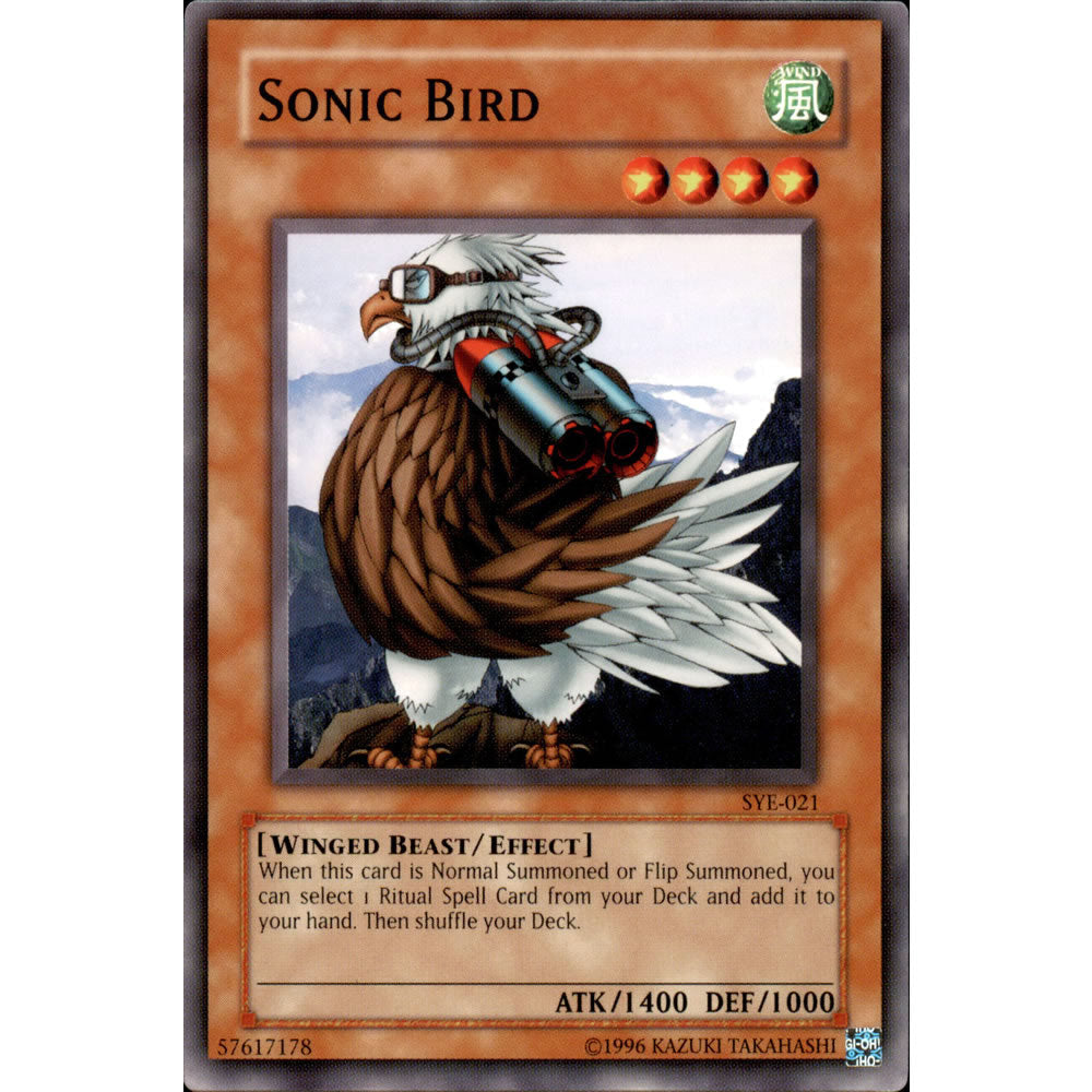 Sonic Bird SYE-021 Yu-Gi-Oh! Card from the Yugi Evolution Set