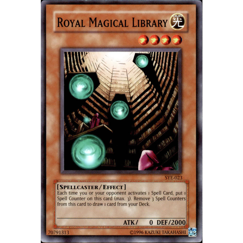 Royal Magical Library SYE-023 Yu-Gi-Oh! Card from the Yugi Evolution Set