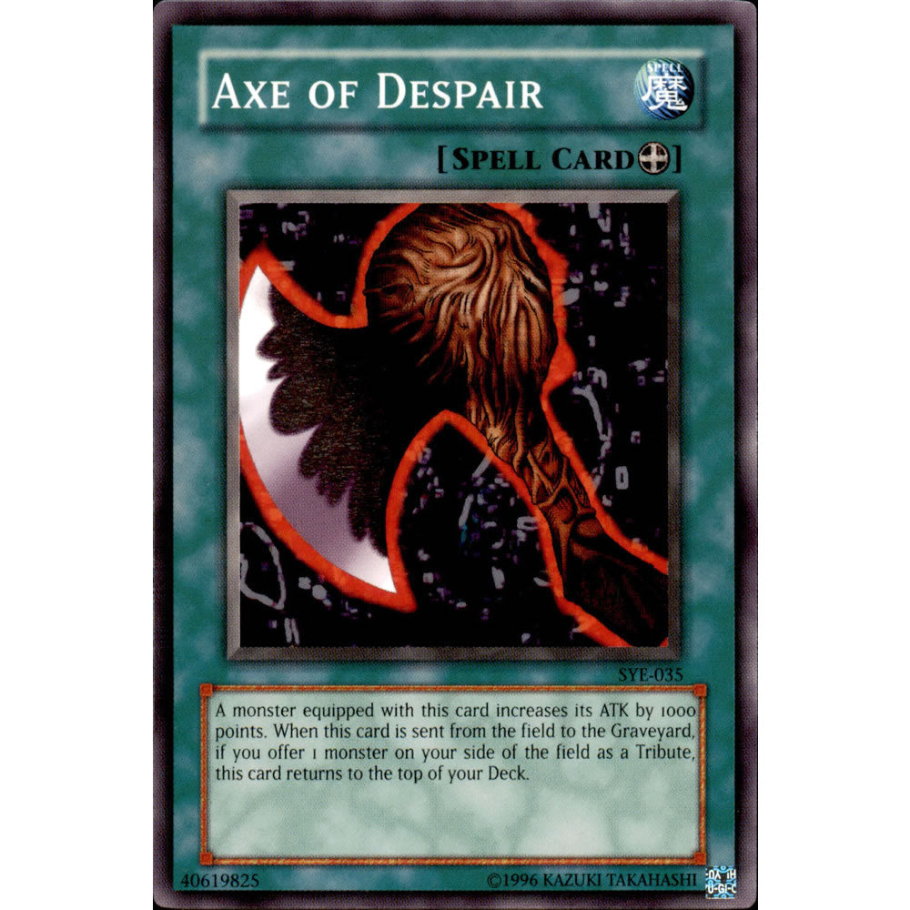 Axe of Despair SYE-035 Yu-Gi-Oh! Card from the Yugi Evolution Set