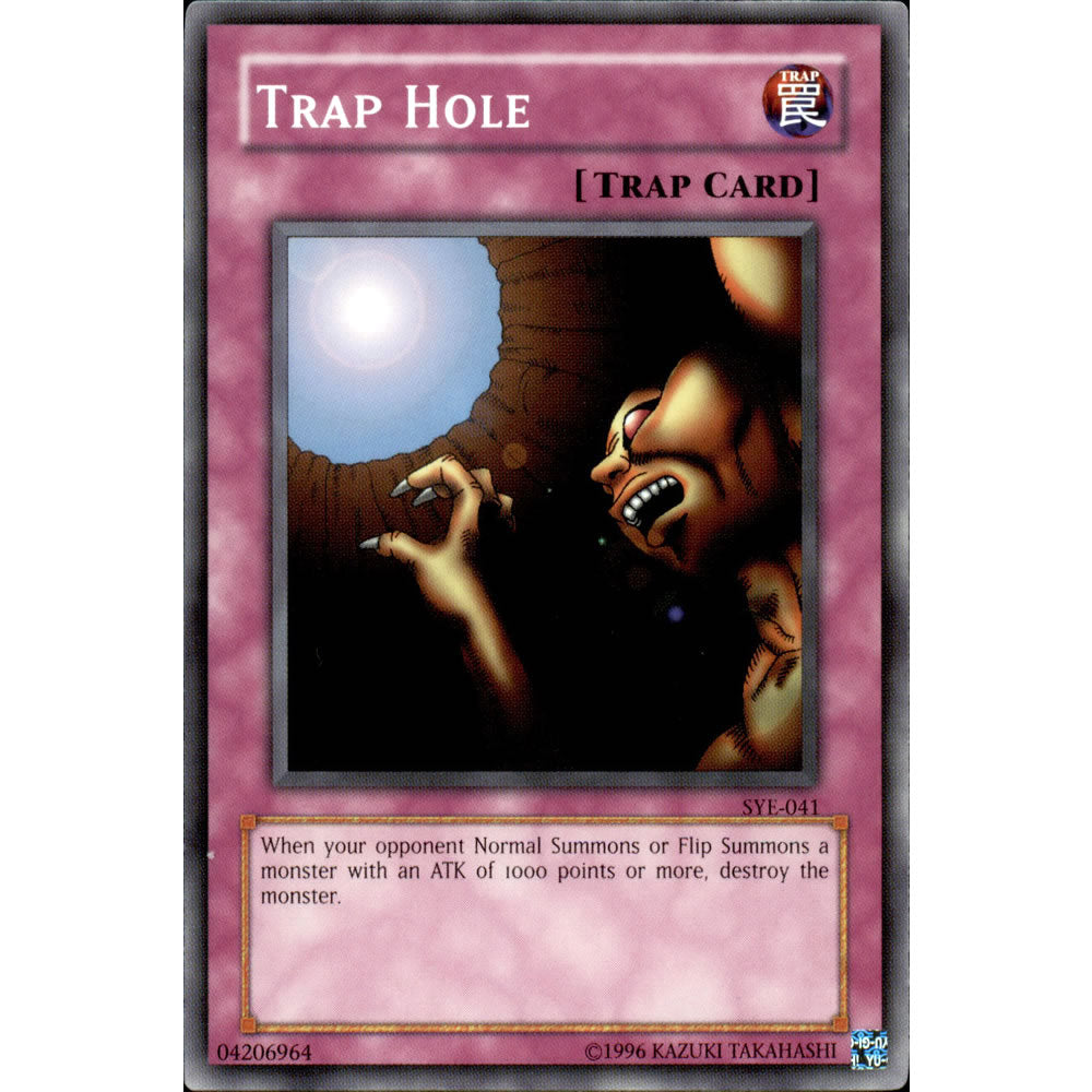 Trap Hole SYE-041 Yu-Gi-Oh! Card from the Yugi Evolution Set