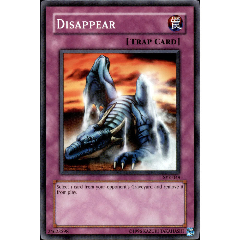 Disappear SYE-049 Yu-Gi-Oh! Card from the Yugi Evolution Set