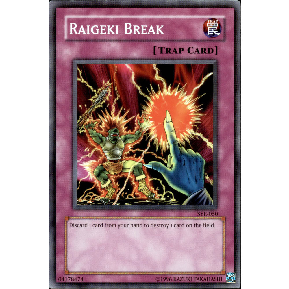 Raigeki Break SYE-050 Yu-Gi-Oh! Card from the Yugi Evolution Set