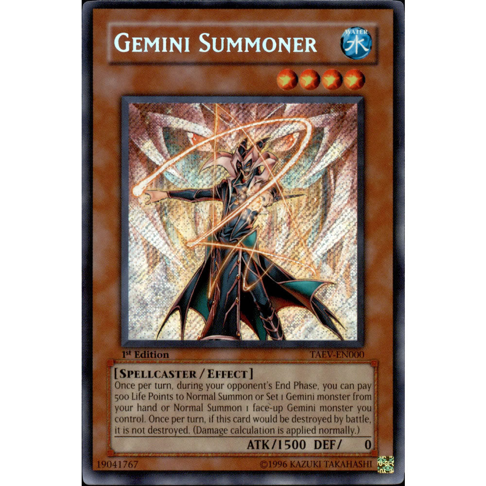 Gemini Summoner TAEV-EN000 Yu-Gi-Oh! Card from the Tactical Evolution Set
