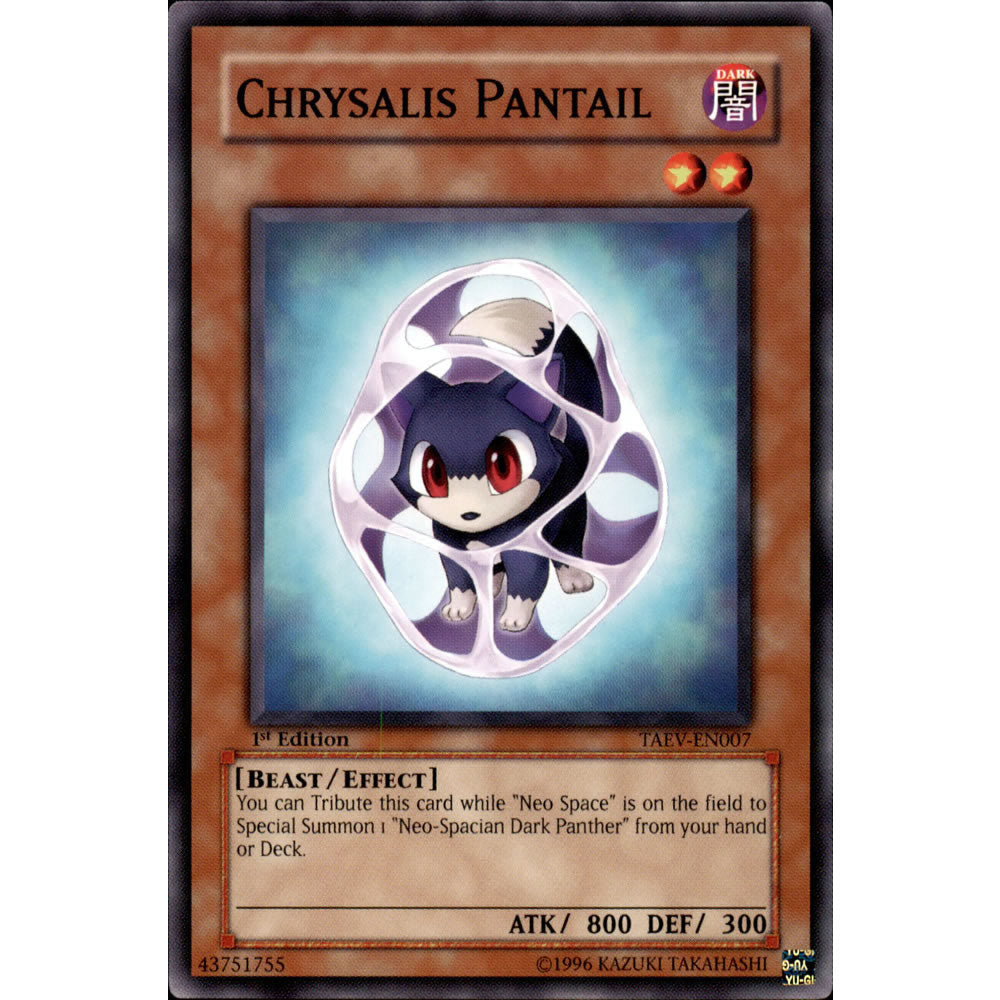Chrysalis Pantail TAEV-EN007 Yu-Gi-Oh! Card from the Tactical Evolution Set