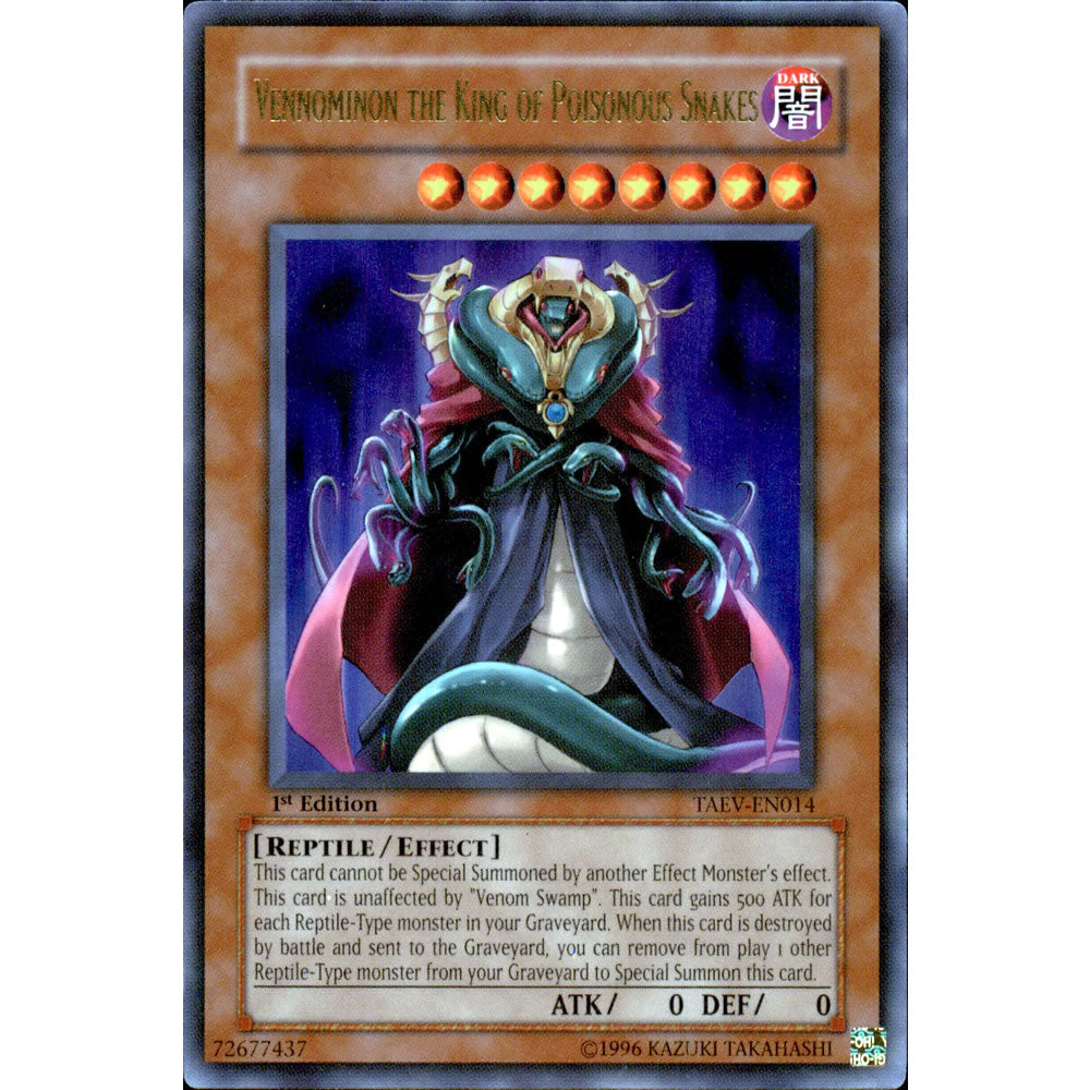 Vennominaga the King of Poisonous Snakes TAEV-EN014 Yu-Gi-Oh! Card from the Tactical Evolution Set