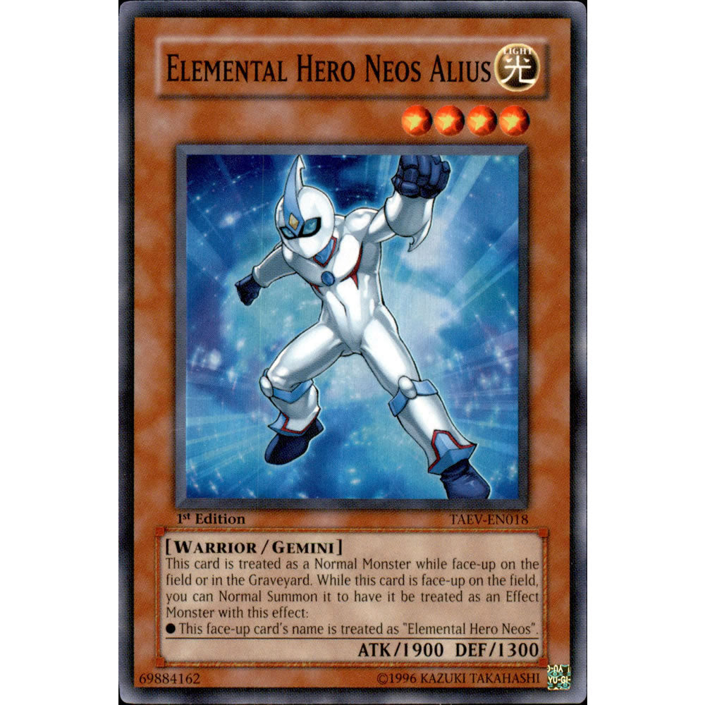 Elemental Hero Neos Alius TAEV-EN018 Yu-Gi-Oh! Card from the Tactical Evolution Set