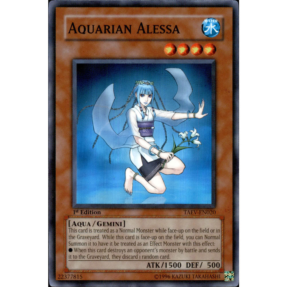 Aquarian Alessa TAEV-EN020 Yu-Gi-Oh! Card from the Tactical Evolution Set