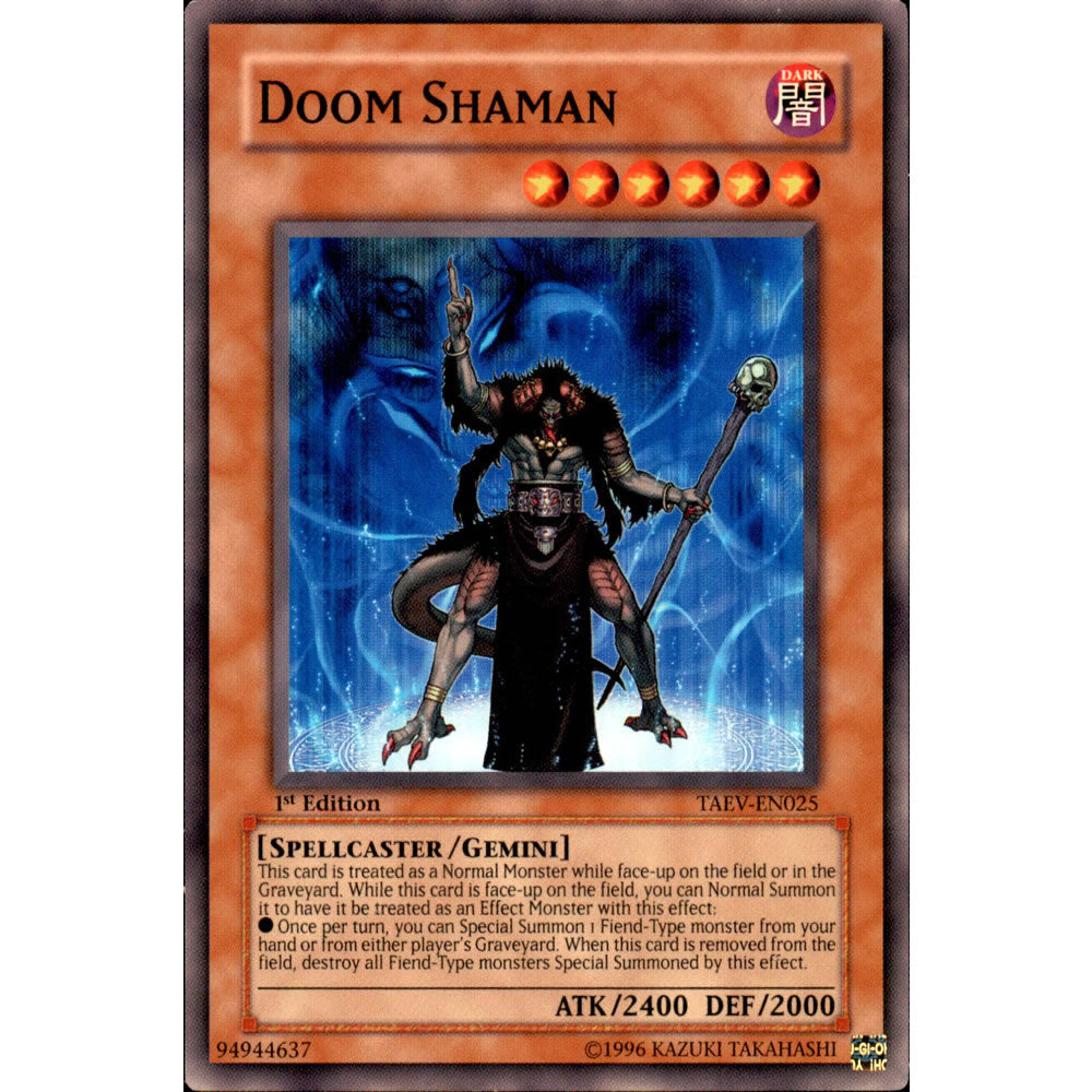 Doom Shaman TAEV-EN025 Yu-Gi-Oh! Card from the Tactical Evolution Set