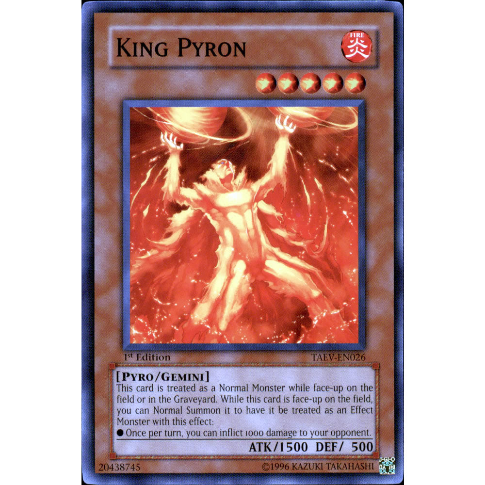 King Pyron TAEV-EN026 Yu-Gi-Oh! Card from the Tactical Evolution Set