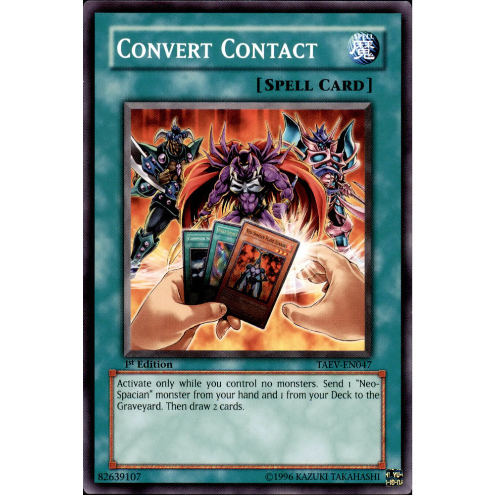 Convert Contact TAEV-EN047 Yu-Gi-Oh! Card from the Tactical Evolution Set