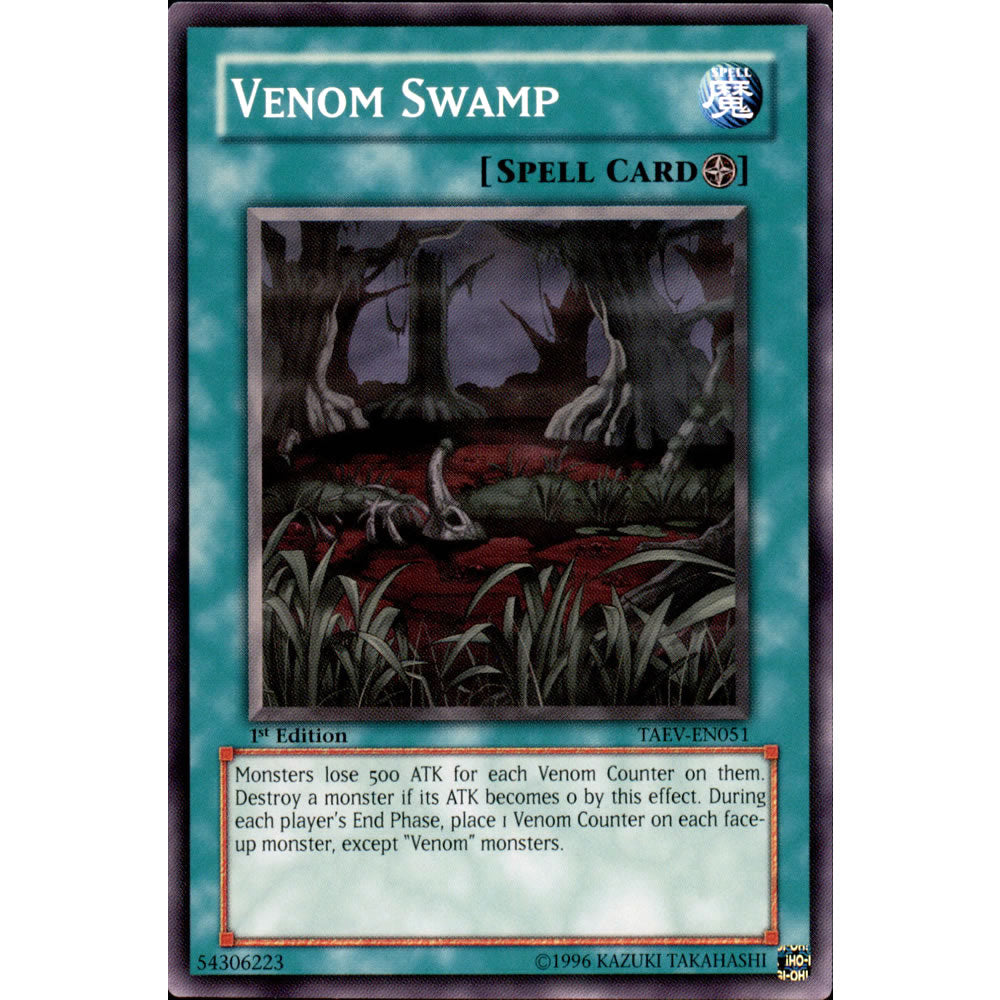 Venom Swamp TAEV-EN051 Yu-Gi-Oh! Card from the Tactical Evolution Set