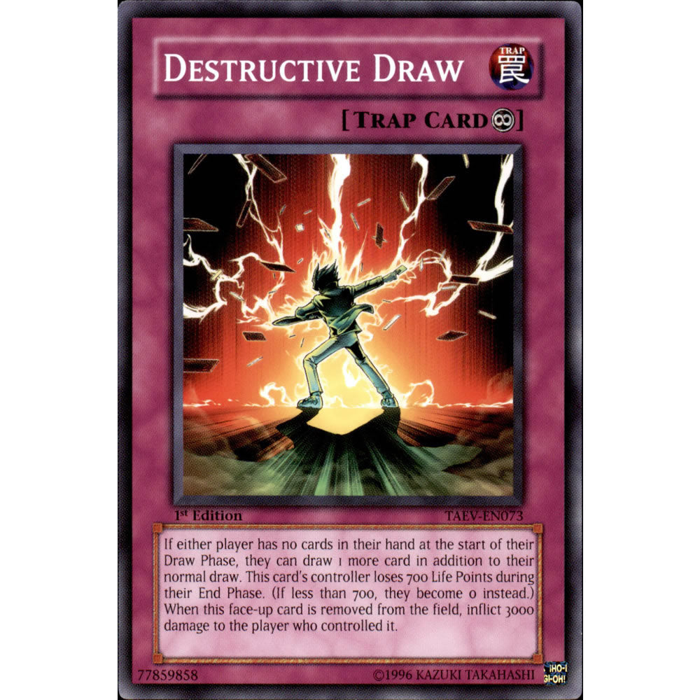 Destructive Draw TAEV-EN073 Yu-Gi-Oh! Card from the Tactical Evolution Set