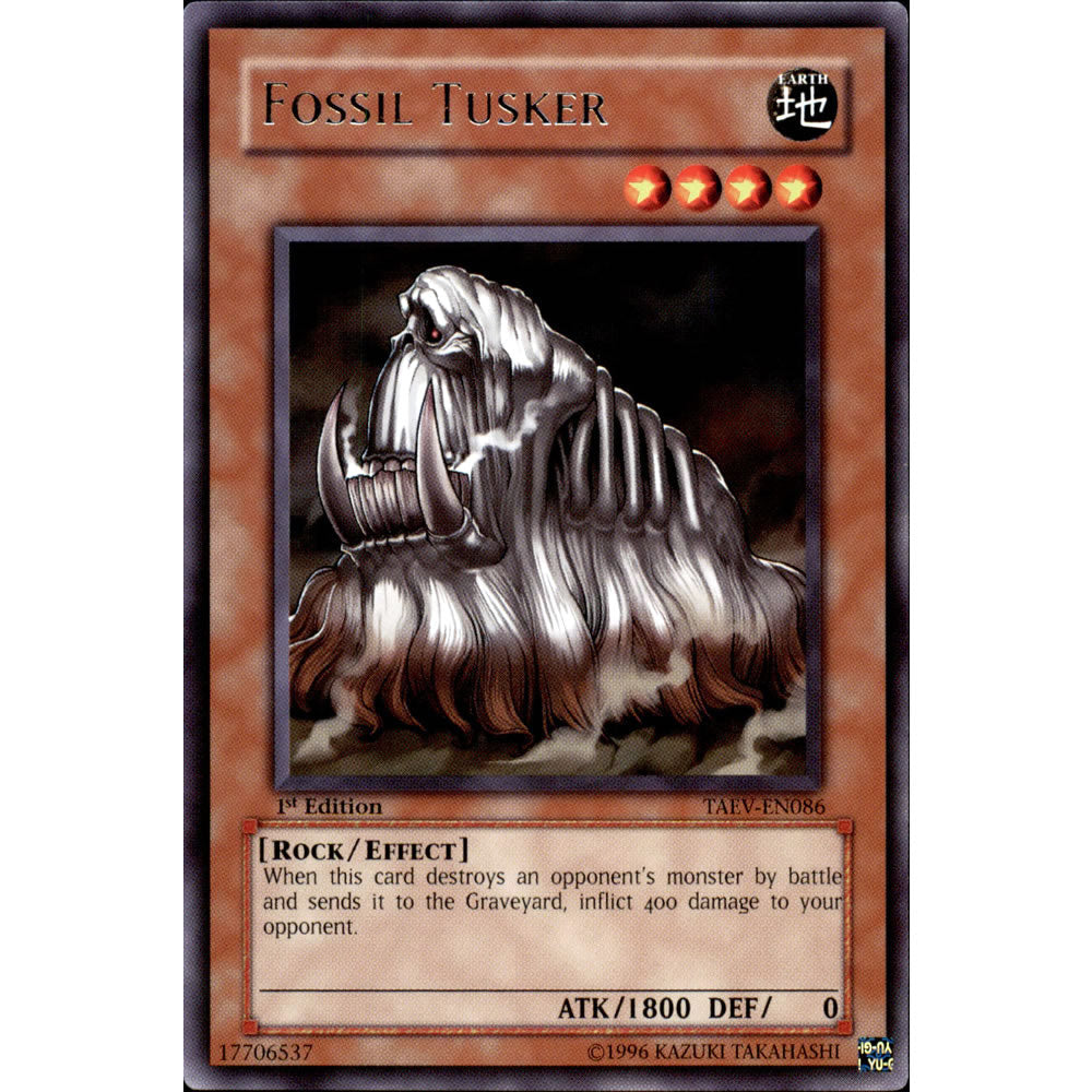 Fossil Tusker TAEV-EN086 Yu-Gi-Oh! Card from the Tactical Evolution Set
