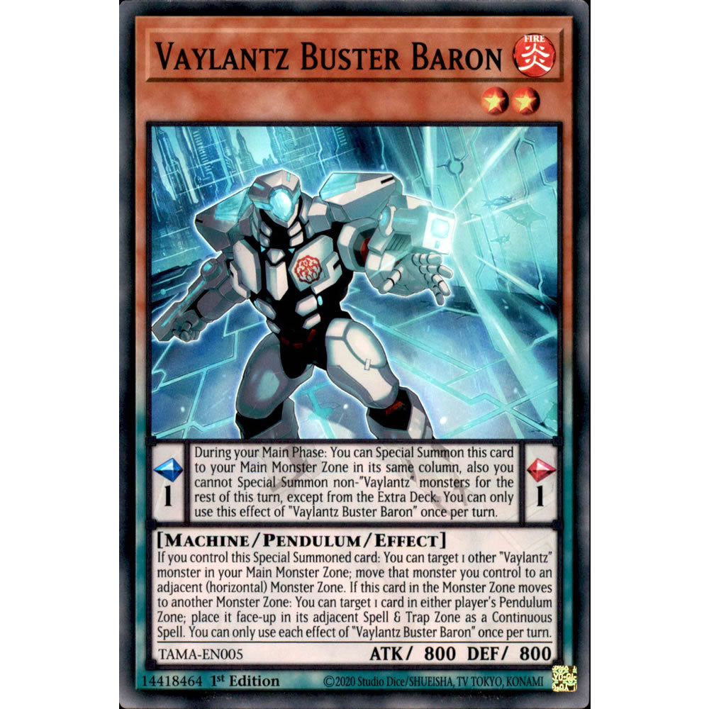 Vaylantz Buster Baron TAMA-EN005 Yu-Gi-Oh! Card from the Tactical Masters Set