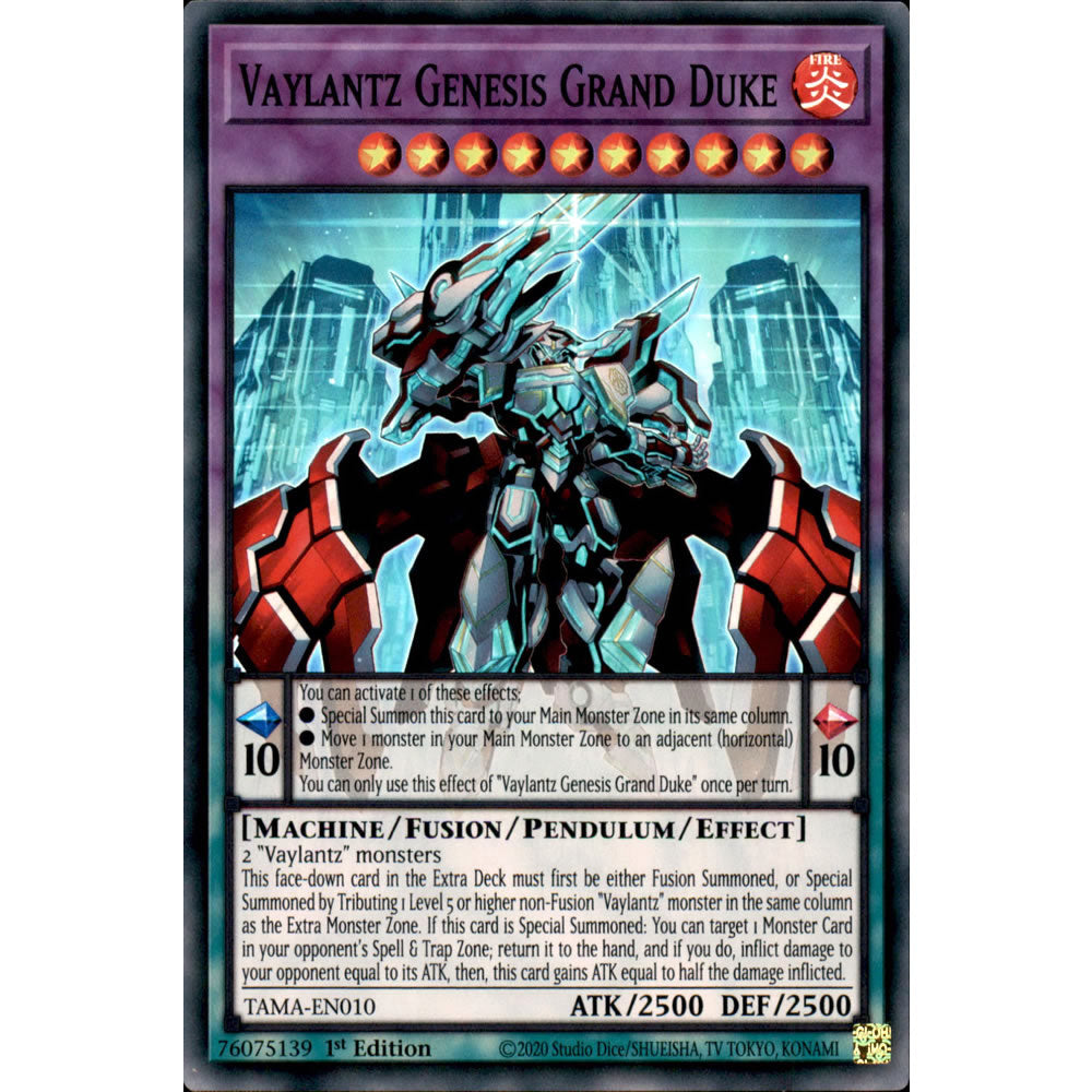 Vaylantz Genesis Grand Duke TAMA-EN010 Yu-Gi-Oh! Card from the Tactical Masters Set