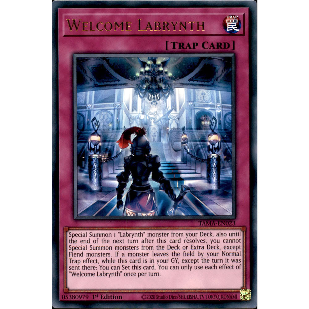 Welcome Labrynth TAMA-EN023 Yu-Gi-Oh! Card from the Tactical Masters Set