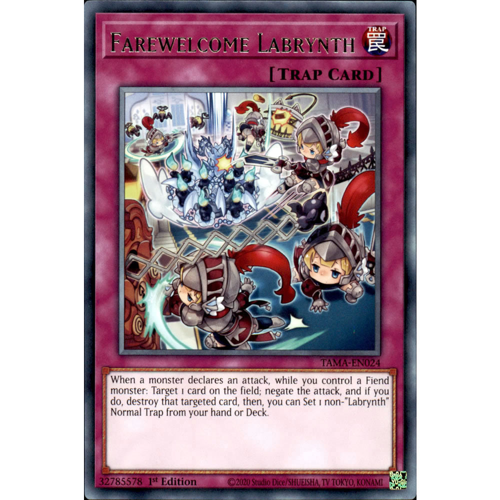 Farewelcome Labrynth TAMA-EN024 Yu-Gi-Oh! Card from the Tactical Masters Set