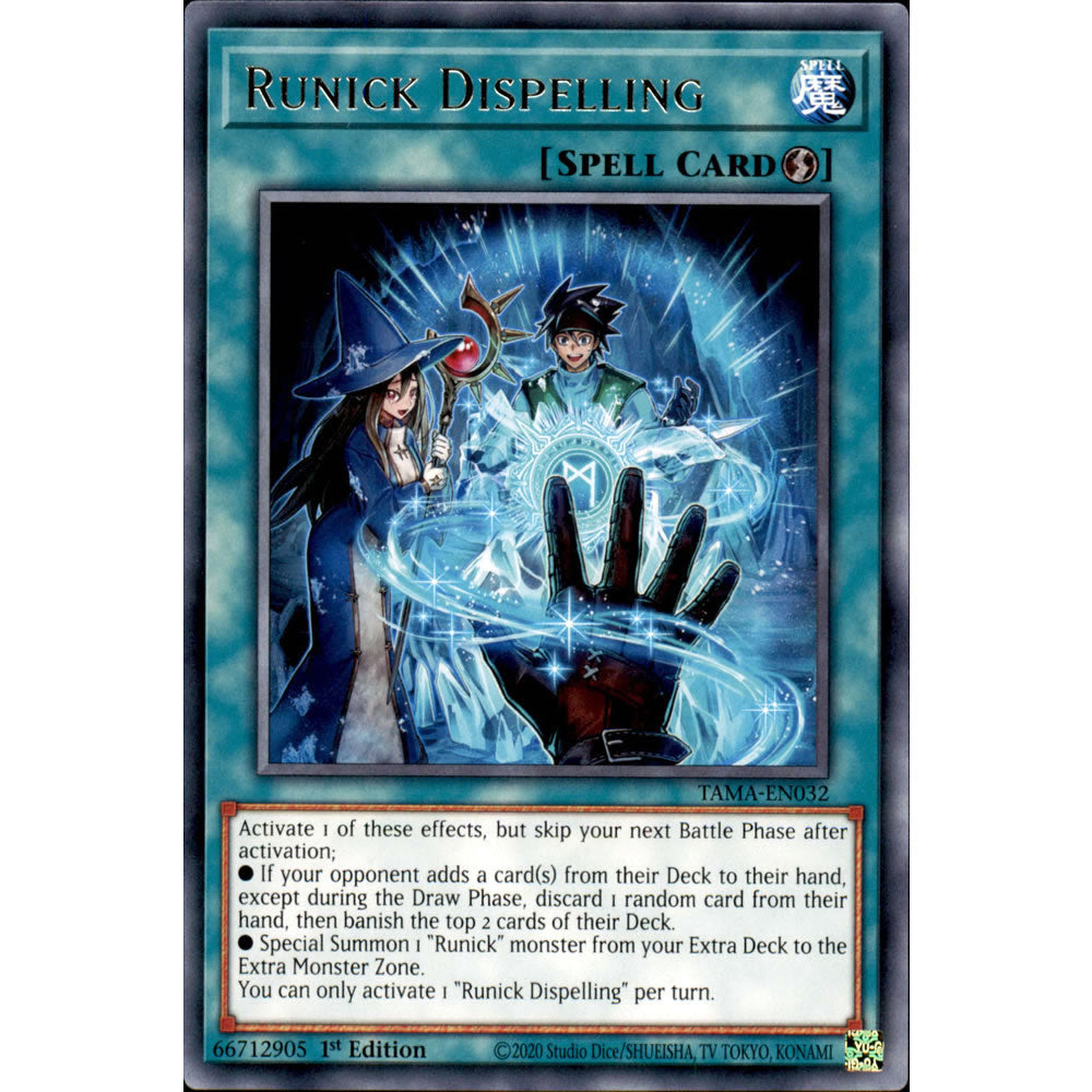Runick Dispelling TAMA-EN032 Yu-Gi-Oh! Card from the Tactical Masters Set