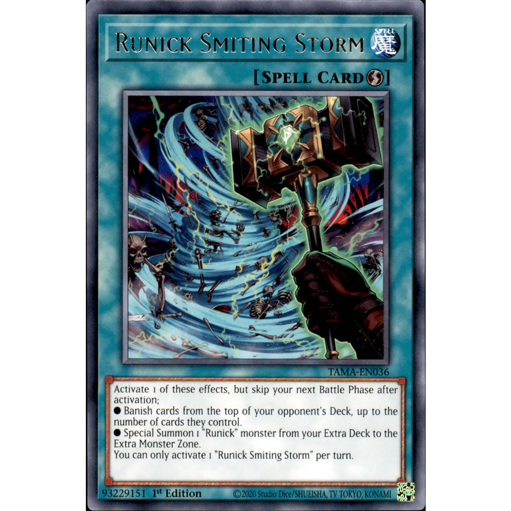 Runick Smiting Storm TAMA-EN036 Yu-Gi-Oh! Card from the Tactical Masters Set