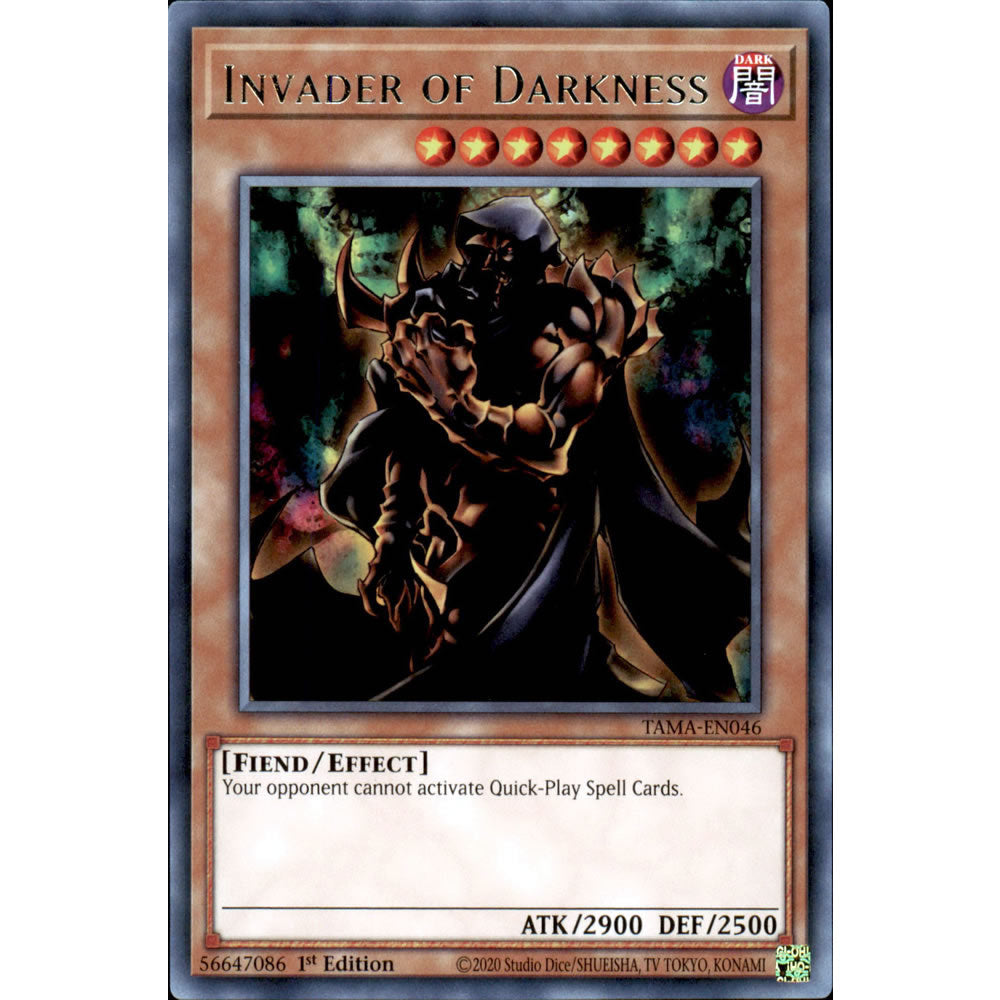 Invader of Darkness TAMA-EN046 Yu-Gi-Oh! Card from the Tactical Masters Set