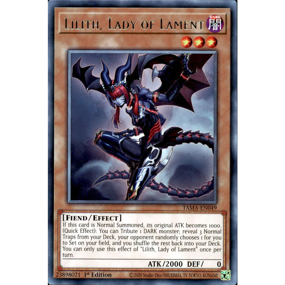 Lilith, Lady of Lament TAMA-EN049 Yu-Gi-Oh! Card from the Tactical Masters Set