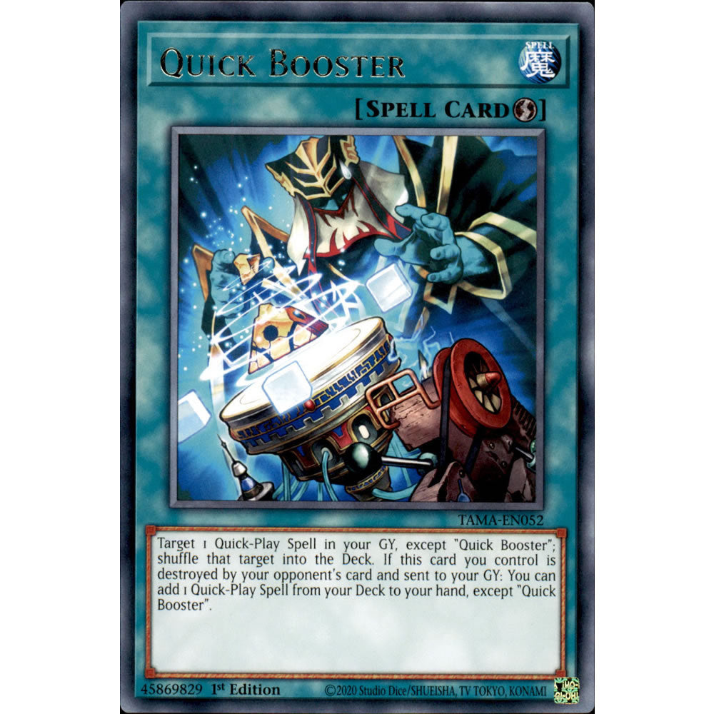 Quick Booster TAMA-EN052 Yu-Gi-Oh! Card from the Tactical Masters Set