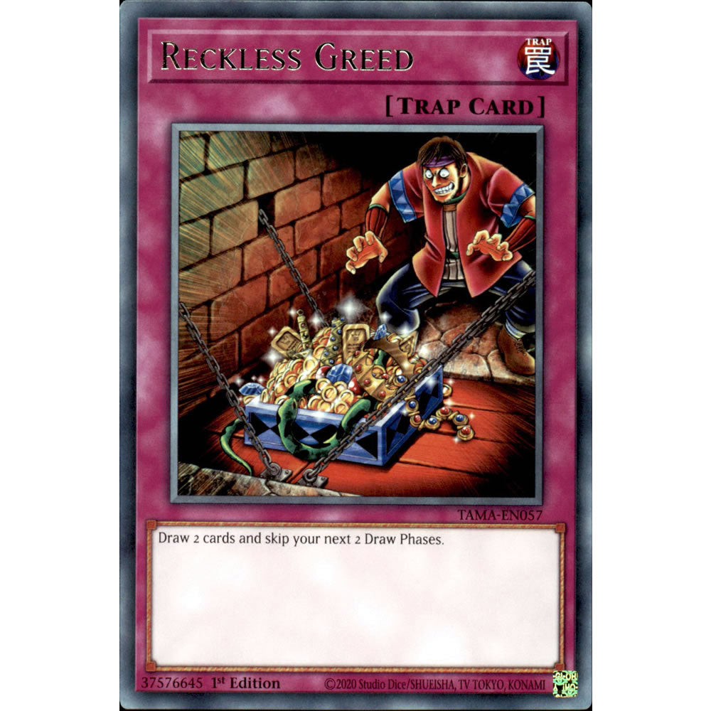 Reckless Greed TAMA-EN057 Yu-Gi-Oh! Card from the Tactical Masters Set