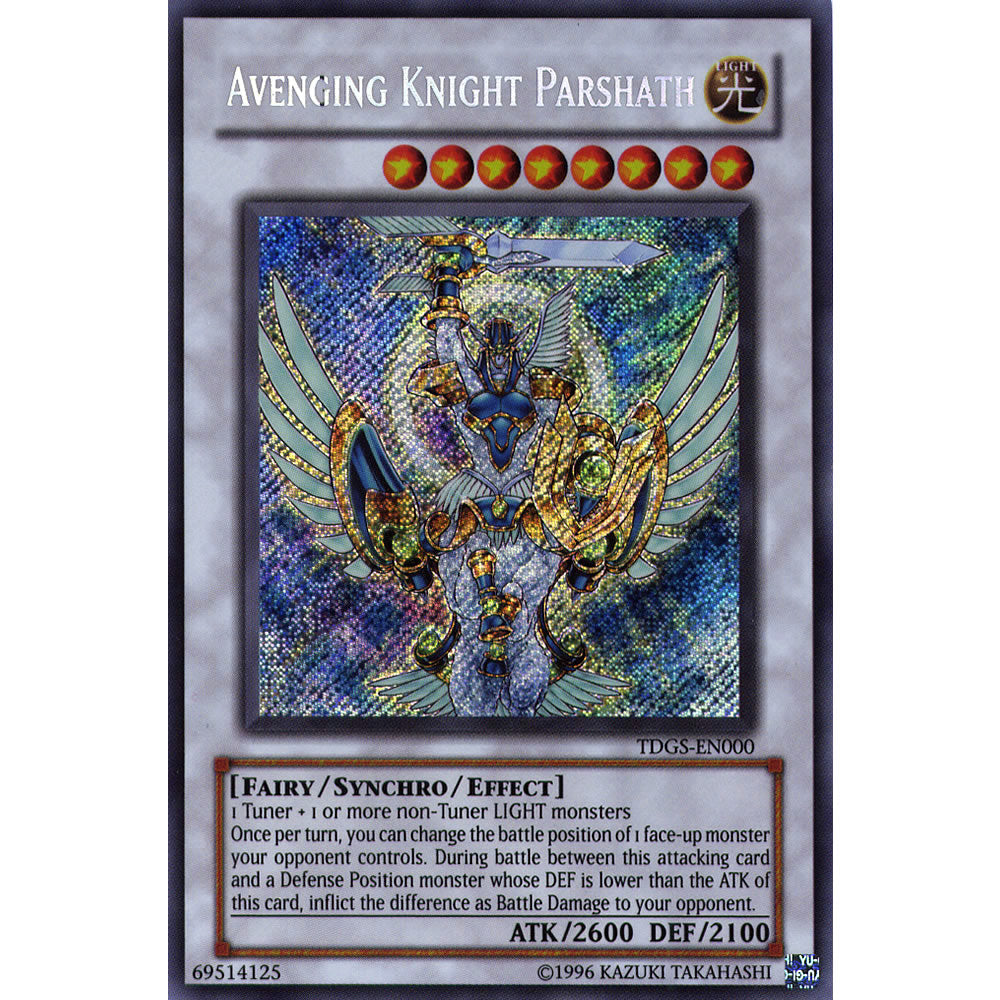 Avenging Knight Parshath TDGS-EN000 Yu-Gi-Oh! Card from the The Duelist Genesis Set