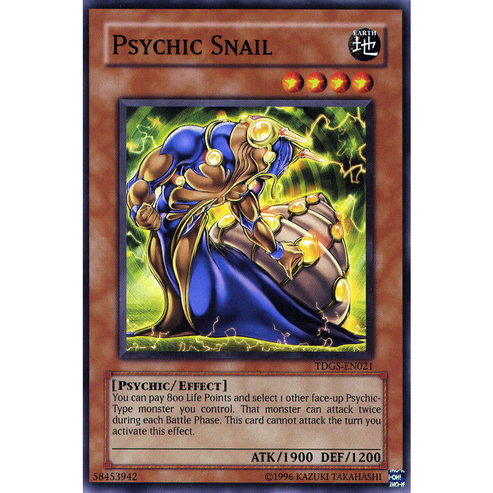 Psychic Snail TDGS-EN021 Yu-Gi-Oh! Card from the The Duelist Genesis Set
