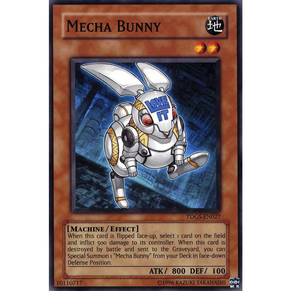 Mecha Bunny TDGS-EN027 Yu-Gi-Oh! Card from the The Duelist Genesis Set