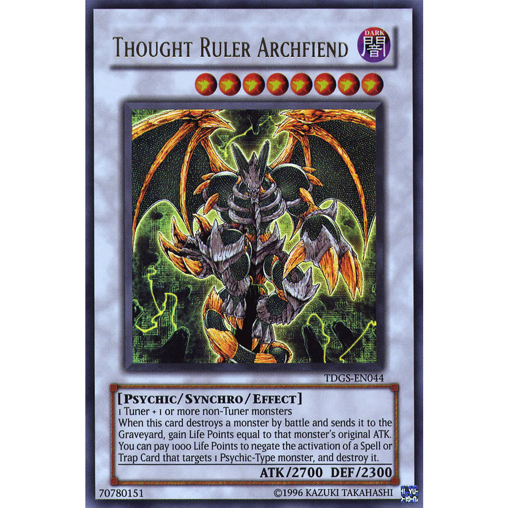 Thought Ruler Archfiend TDGS-EN044 Yu-Gi-Oh! Card from the The Duelist Genesis Set