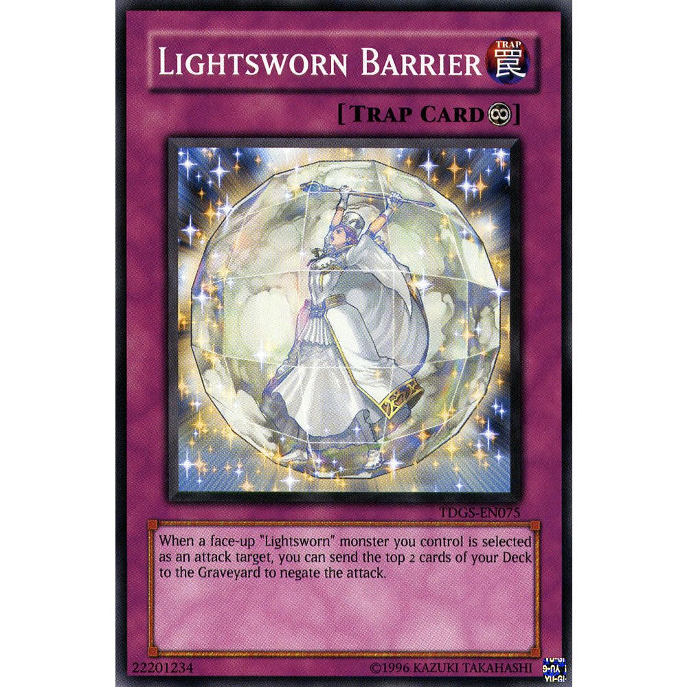 Lightsworn Barrier TDGS-EN075 Yu-Gi-Oh! Card from the The Duelist Genesis Set