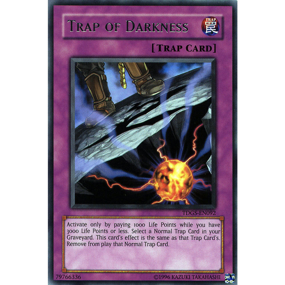 Trap of Darkness TDGS-EN092 Yu-Gi-Oh! Card from the The Duelist Genesis Set