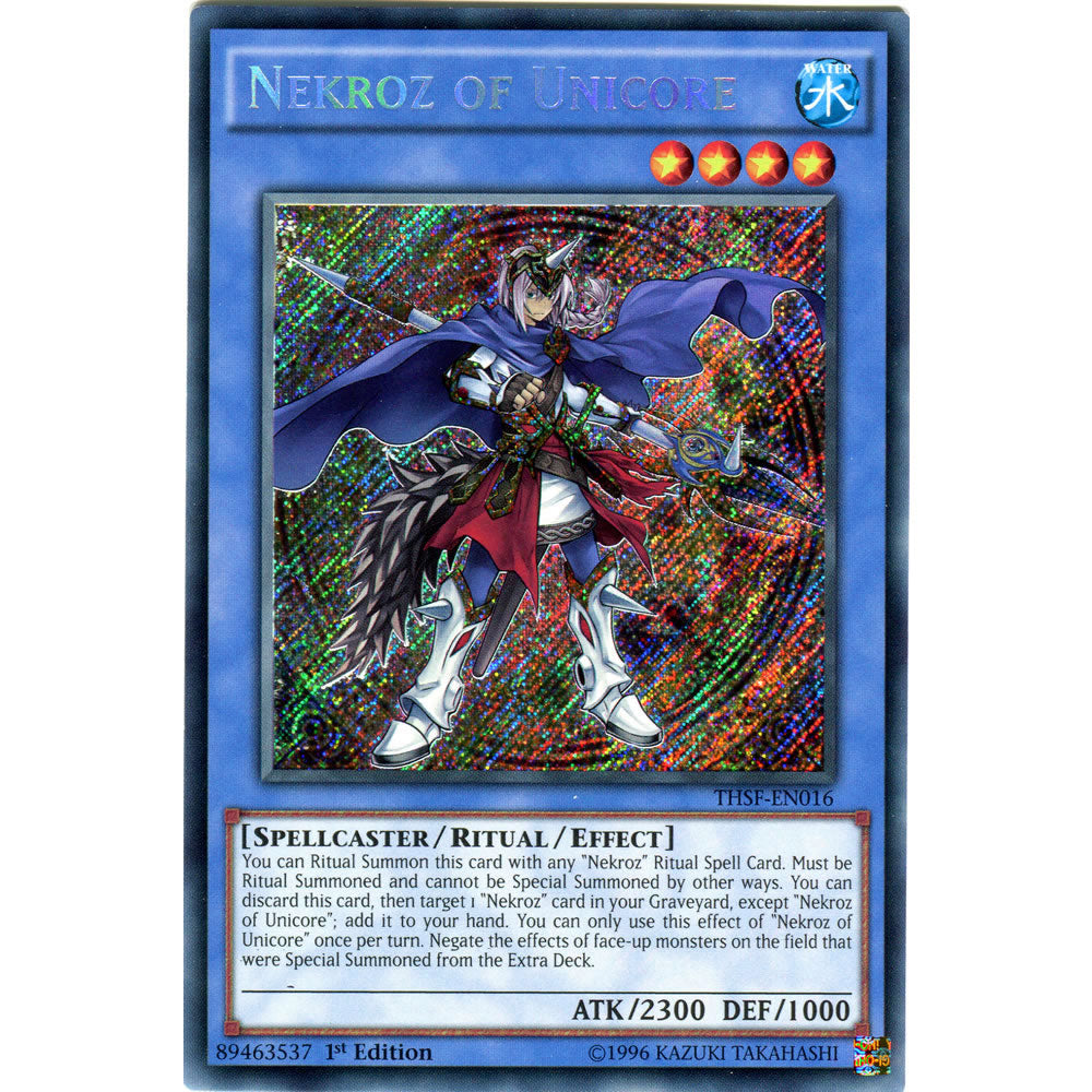 Nekroz of Unicore THSF-EN016 Yu-Gi-Oh! Card from the The Secret Forces  Set