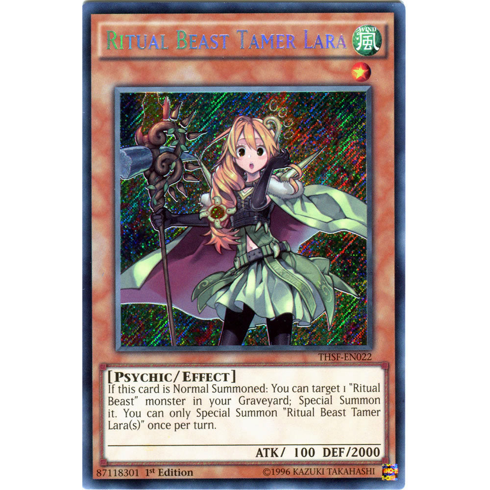 Ritual Beast Tamer Lara THSF-EN022 Yu-Gi-Oh! Card from the The Secret Forces  Set