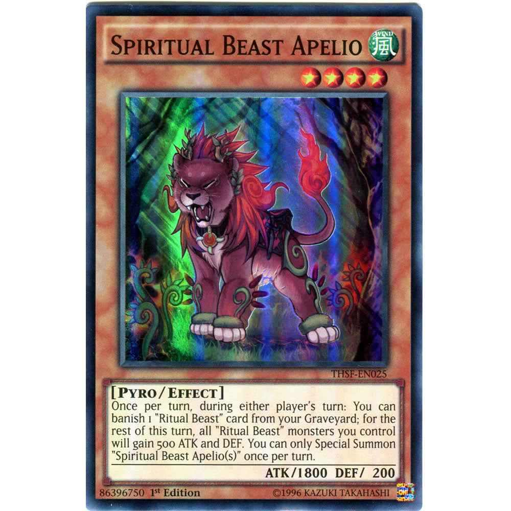 Spiritual Beast Apelio THSF-EN025 Yu-Gi-Oh! Card from the The Secret Forces  Set