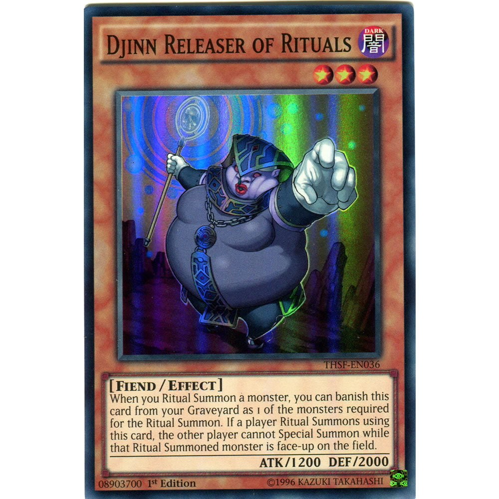 Djinn Releaser of Rituals THSF-EN036 Yu-Gi-Oh! Card from the The Secret Forces  Set
