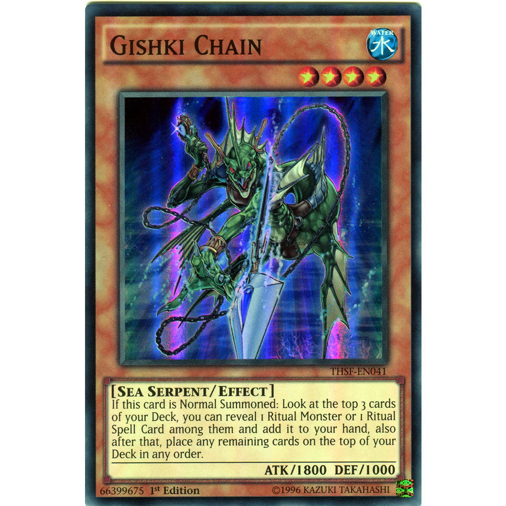 Gishki Chain THSF-EN041 Yu-Gi-Oh! Card from the The Secret Forces  Set