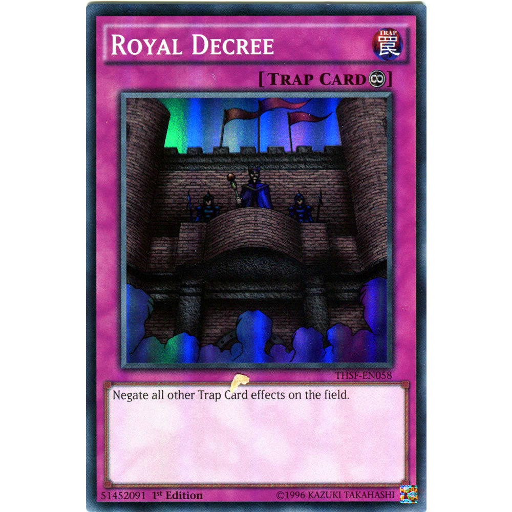 Royal Decree THSF-EN058 Yu-Gi-Oh! Card from the The Secret Forces  Set