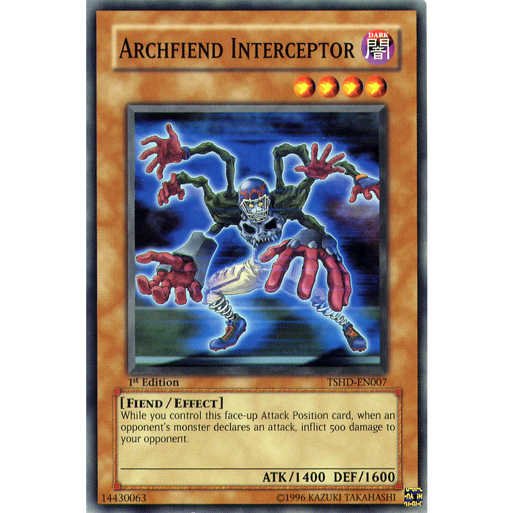 Archfiend Interceptor TSHD-EN007 Yu-Gi-Oh! Card from the The Shining Darkness Set