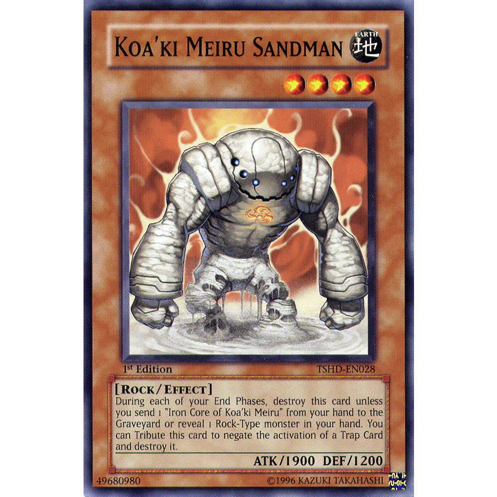 Koa'ki Meiru Sandman TSHD-EN028 Yu-Gi-Oh! Card from the The Shining Darkness Set