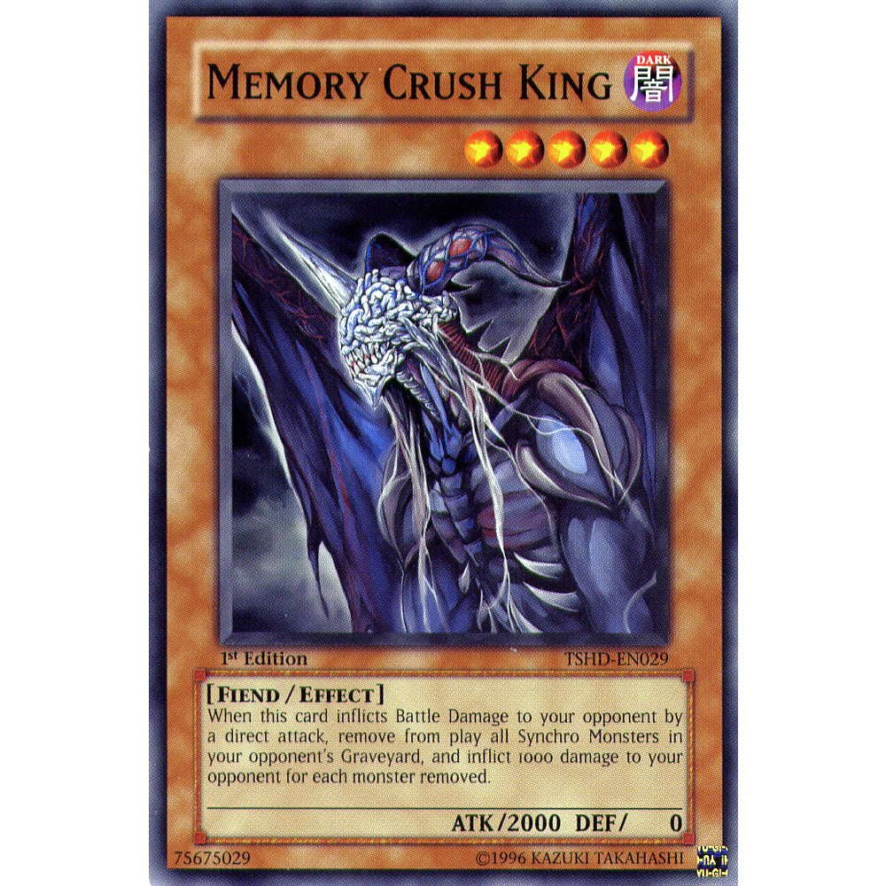 Memory Crush King TSHD-EN029 Yu-Gi-Oh! Card from the The Shining Darkness Set
