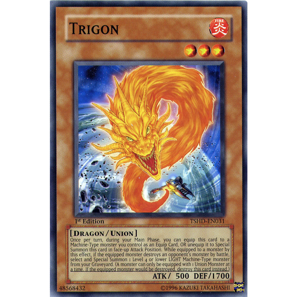 Trigon TSHD-EN031 Yu-Gi-Oh! Card from the The Shining Darkness Set