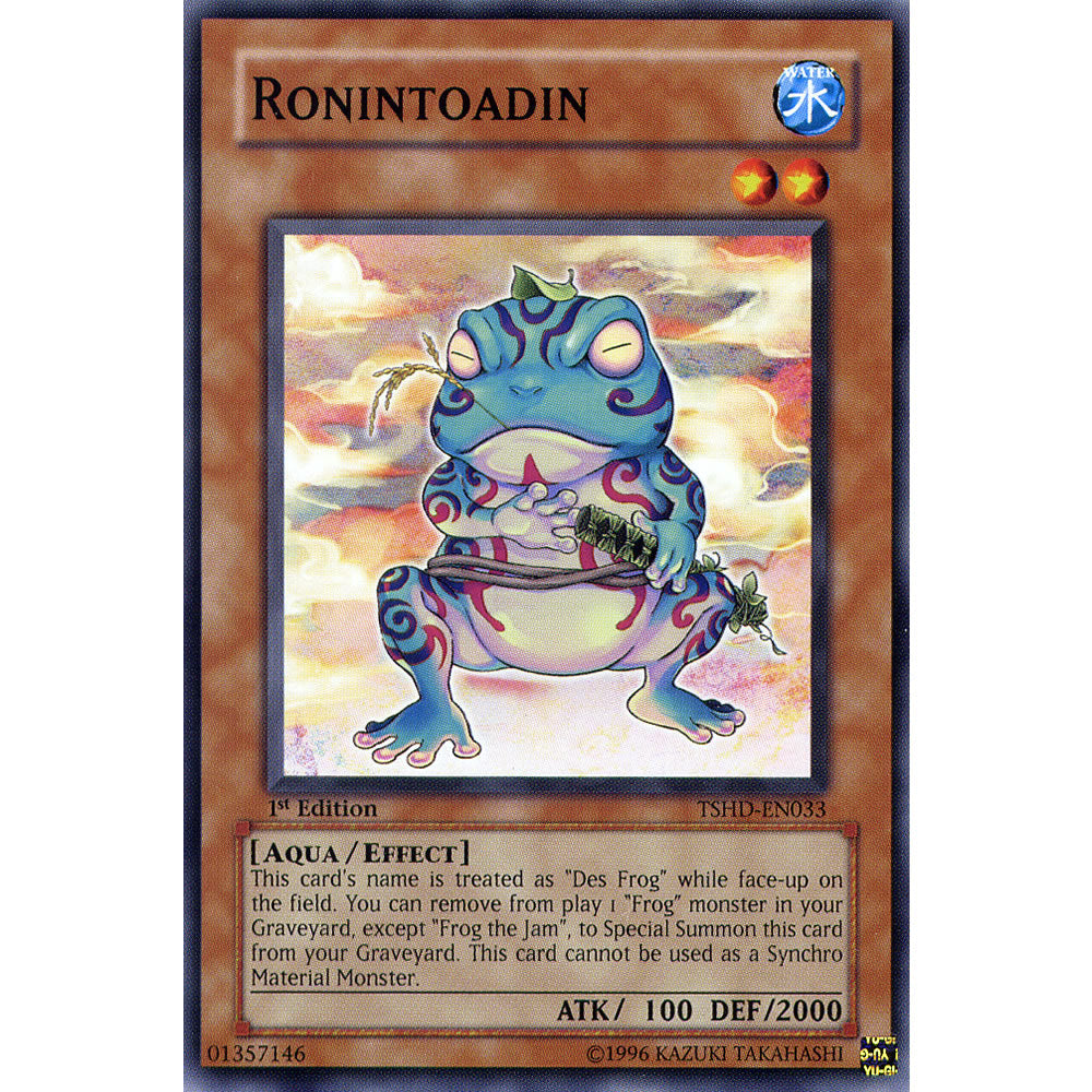 Ronintoadin TSHD-EN033 Yu-Gi-Oh! Card from the The Shining Darkness Set