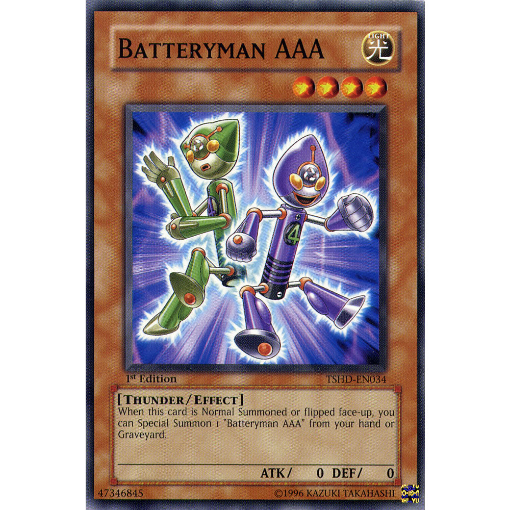 Batteryman AAA TSHD-EN034 Yu-Gi-Oh! Card from the The Shining Darkness Set