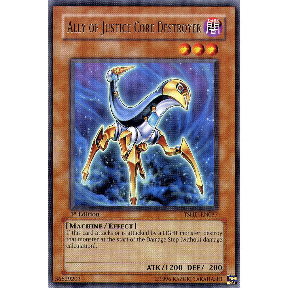 Ally Of Justice Core Destroyer TSHD-EN037 Yu-Gi-Oh! Card from the The Shining Darkness Set